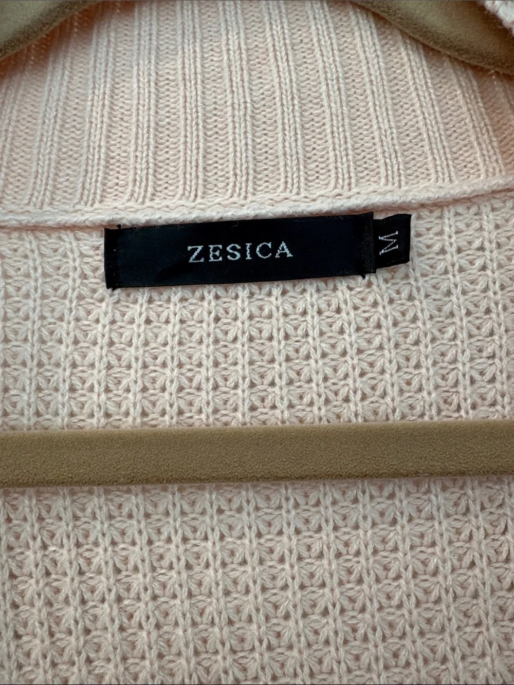 Zessica Women's Open-Front Blush Knit Cardigan
